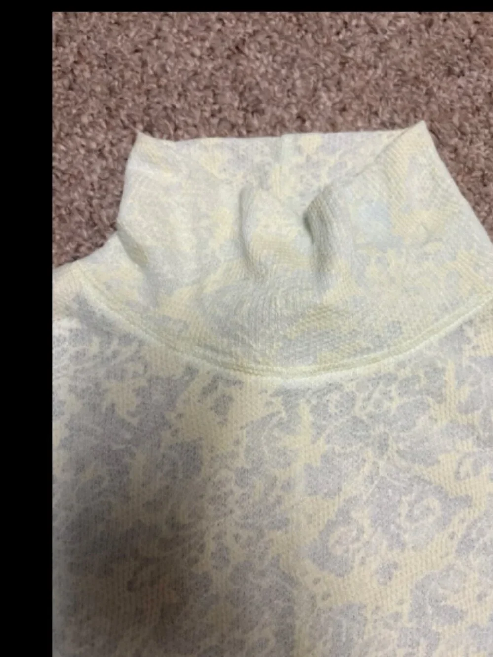 FREE PEOPLE INTIMATELY SEMI SHEER YOU AND I TURTLENECK LONG SLEEVE CITRON LIME